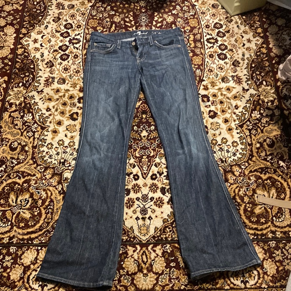 low waisted flare jeans
